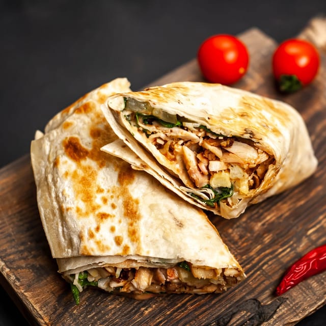 Chicken burrito.