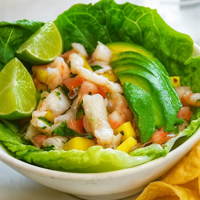 Shrimp ceviche.