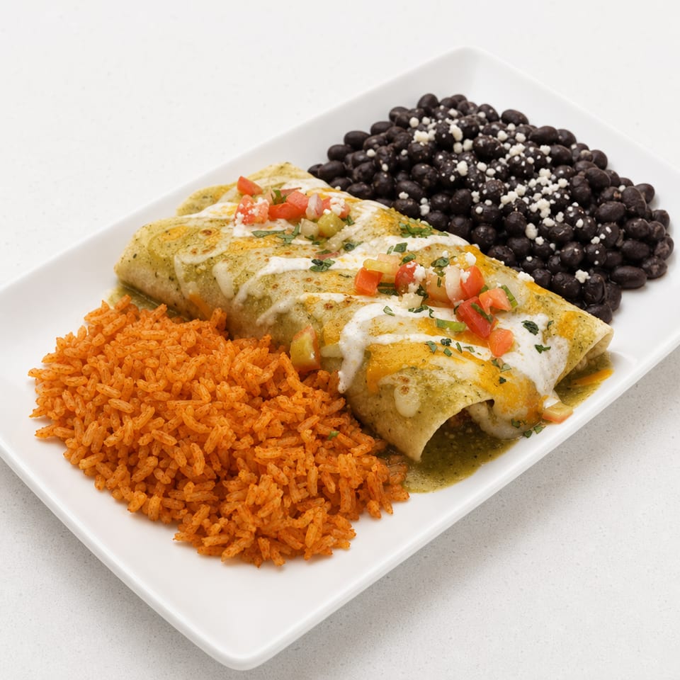 Chicken enchilada.