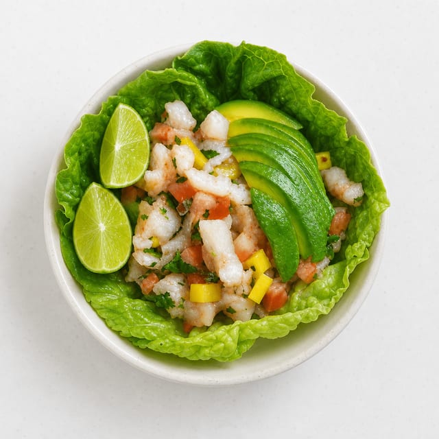 Shrimp ceviche.