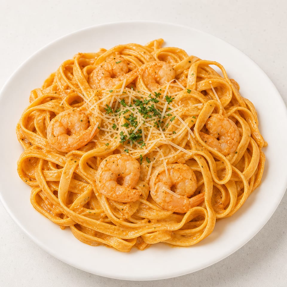 Cajun shrimp pasta.
