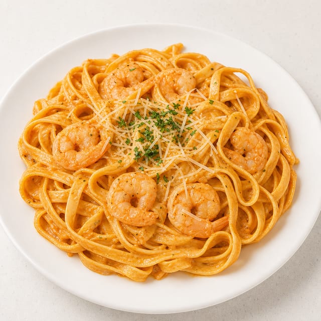 Cajun shrimp pasta.
