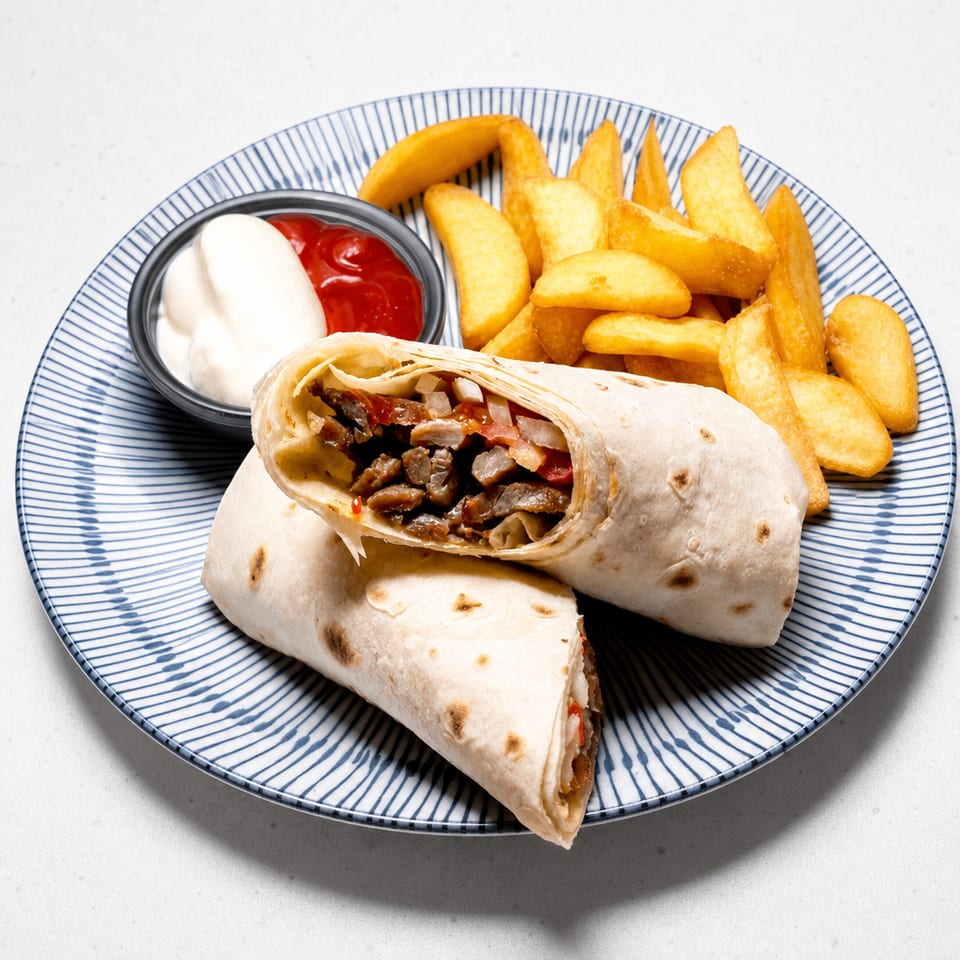 Steak burrito.