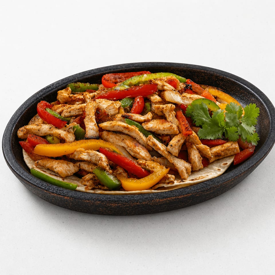 Chicken fajitas.