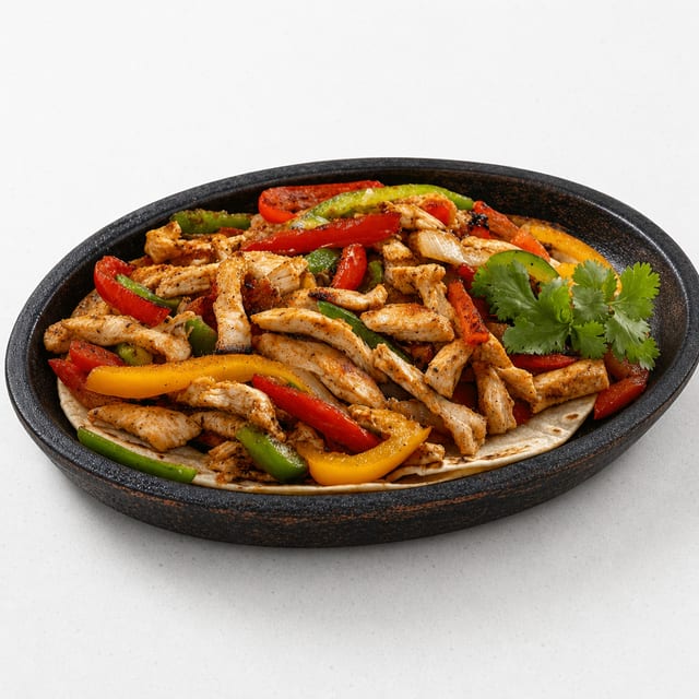 Chicken fajitas.