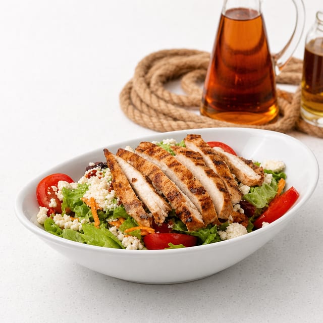House chicken side salad.