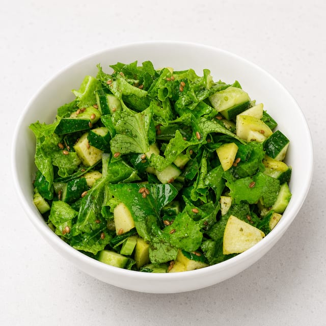 Side mix green salad.
