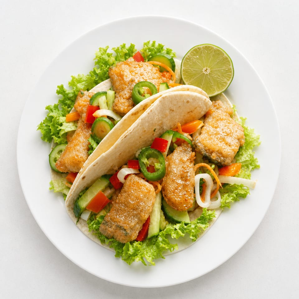 Grilled fish taco plate.