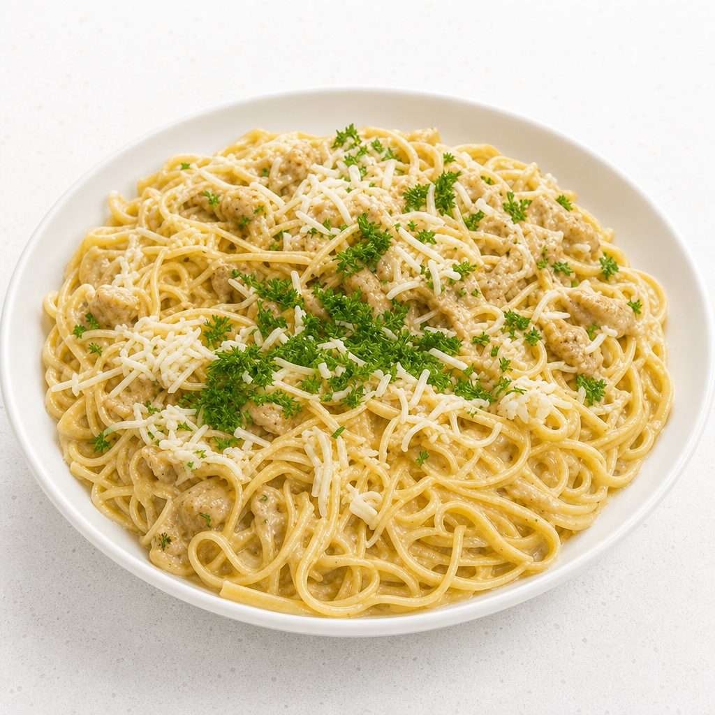 Fettuccine alfredo.