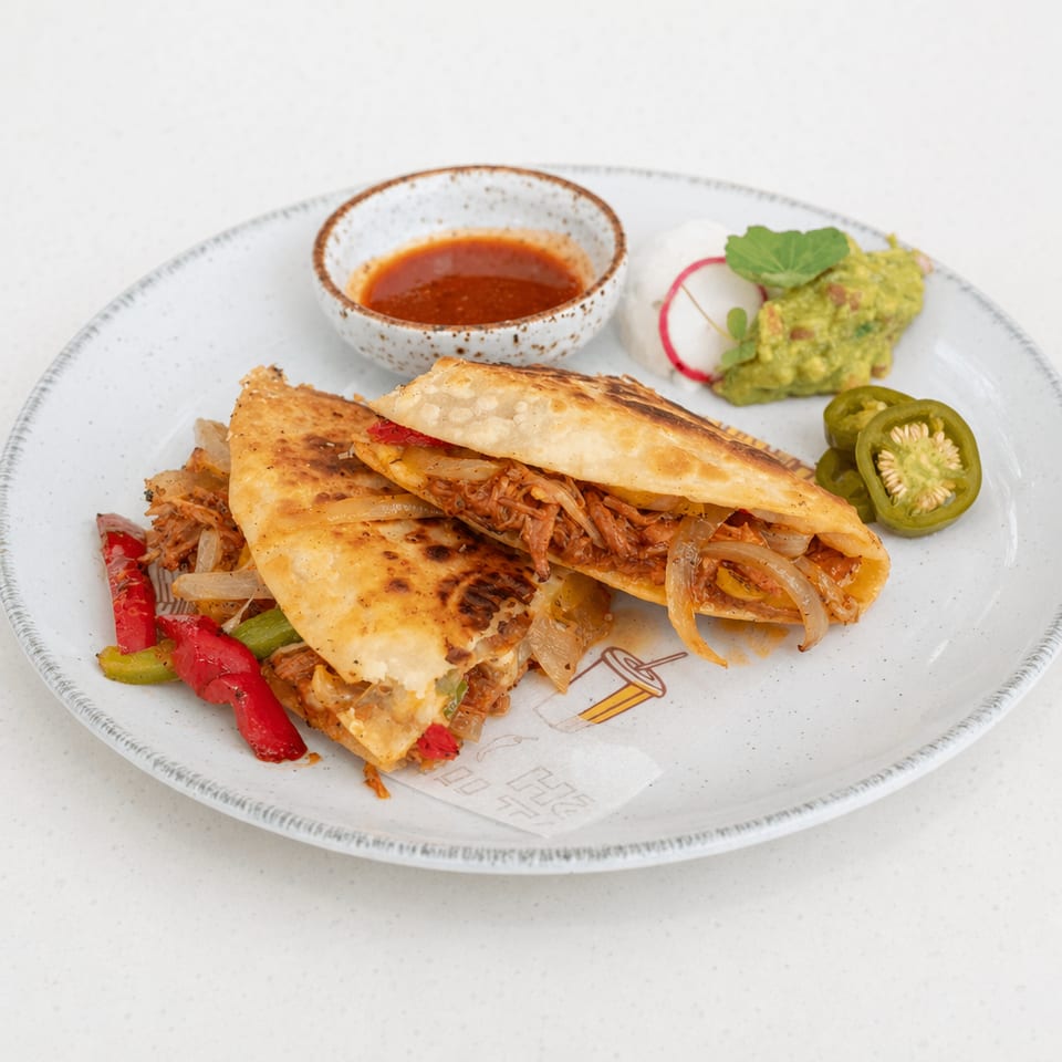 Chicken quesadilla.
