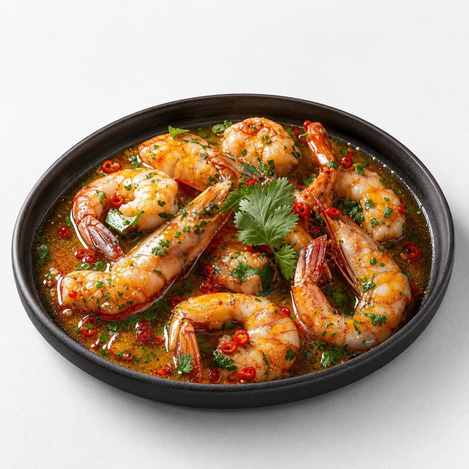Shrimp fajitas.
