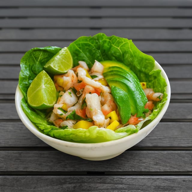 Shrimp ceviche.