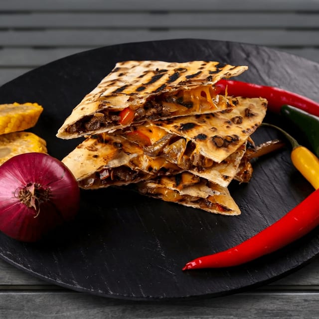 Steak quesadilla.
