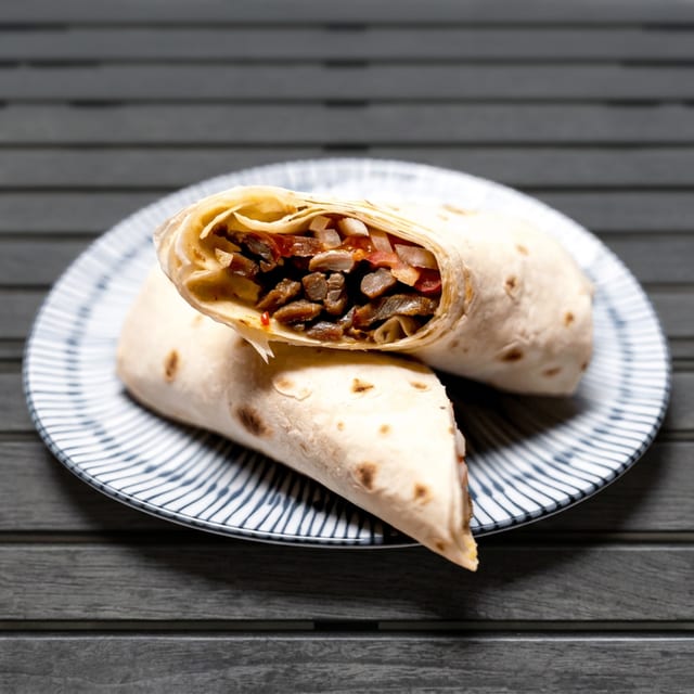 Steak burrito.