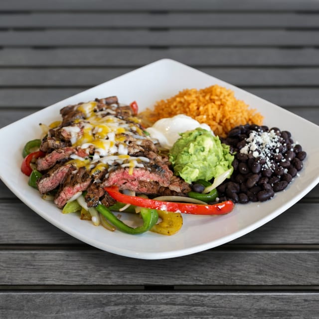 Steak fajitas.