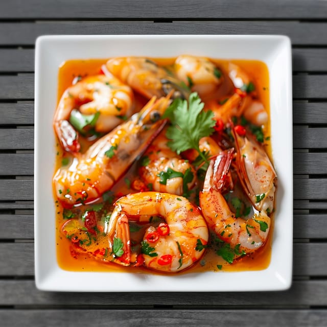 Shrimp fajitas.