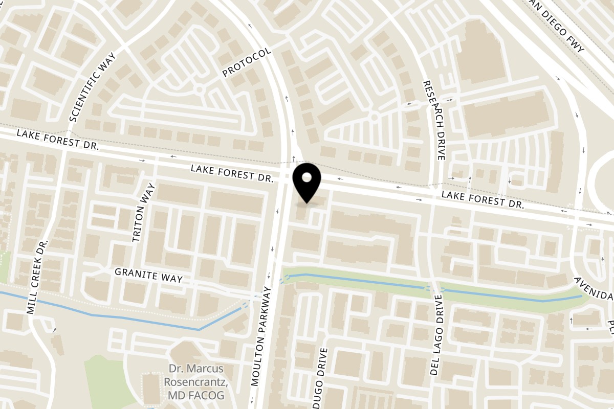 Map showing the location of Bella Cocina Catering on 22972 Moulton Parkway in Laguna Hills